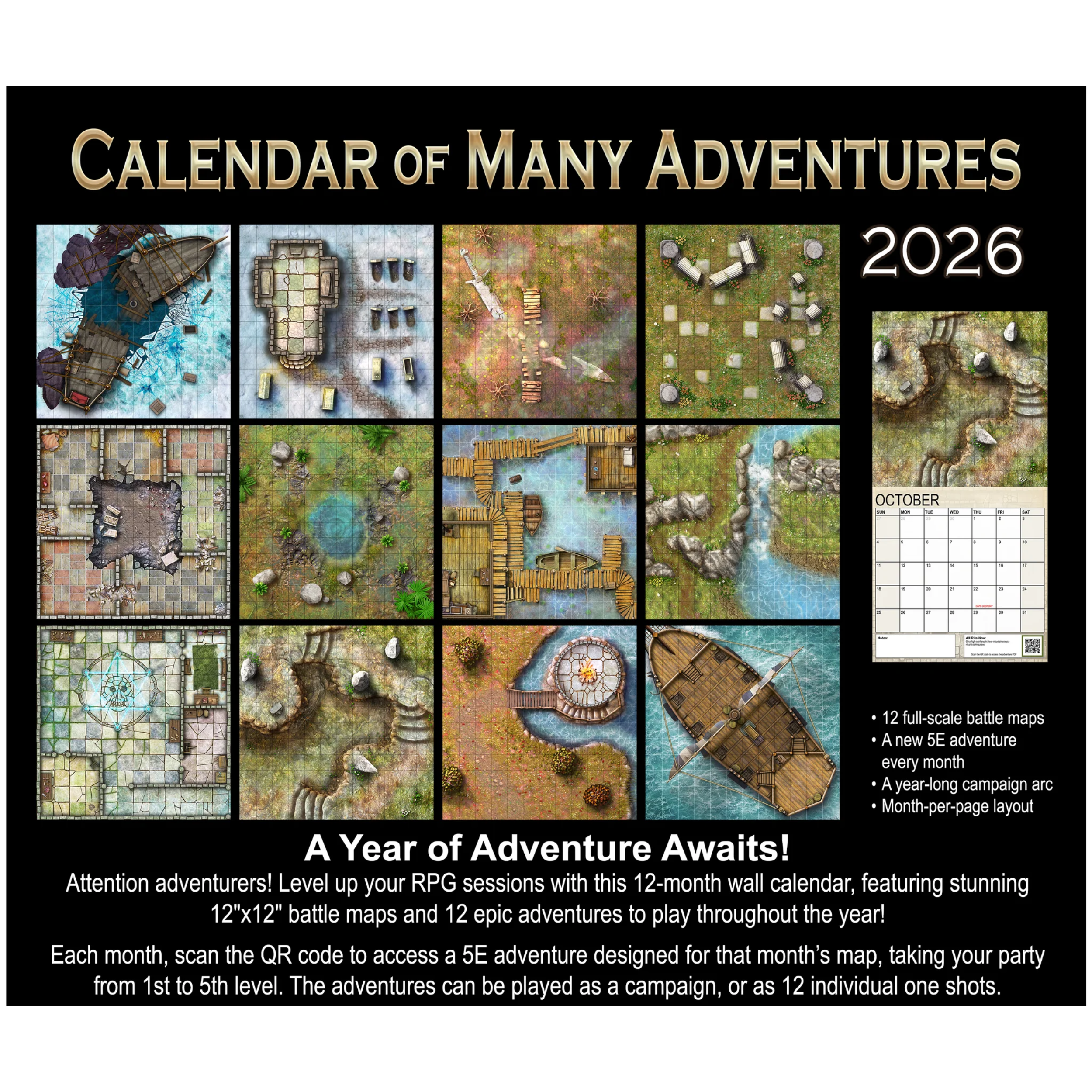 Calendar of Many Adventures